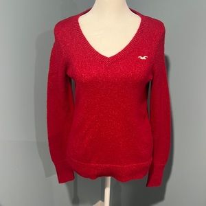 Hollister Pullover Red Sweater size S